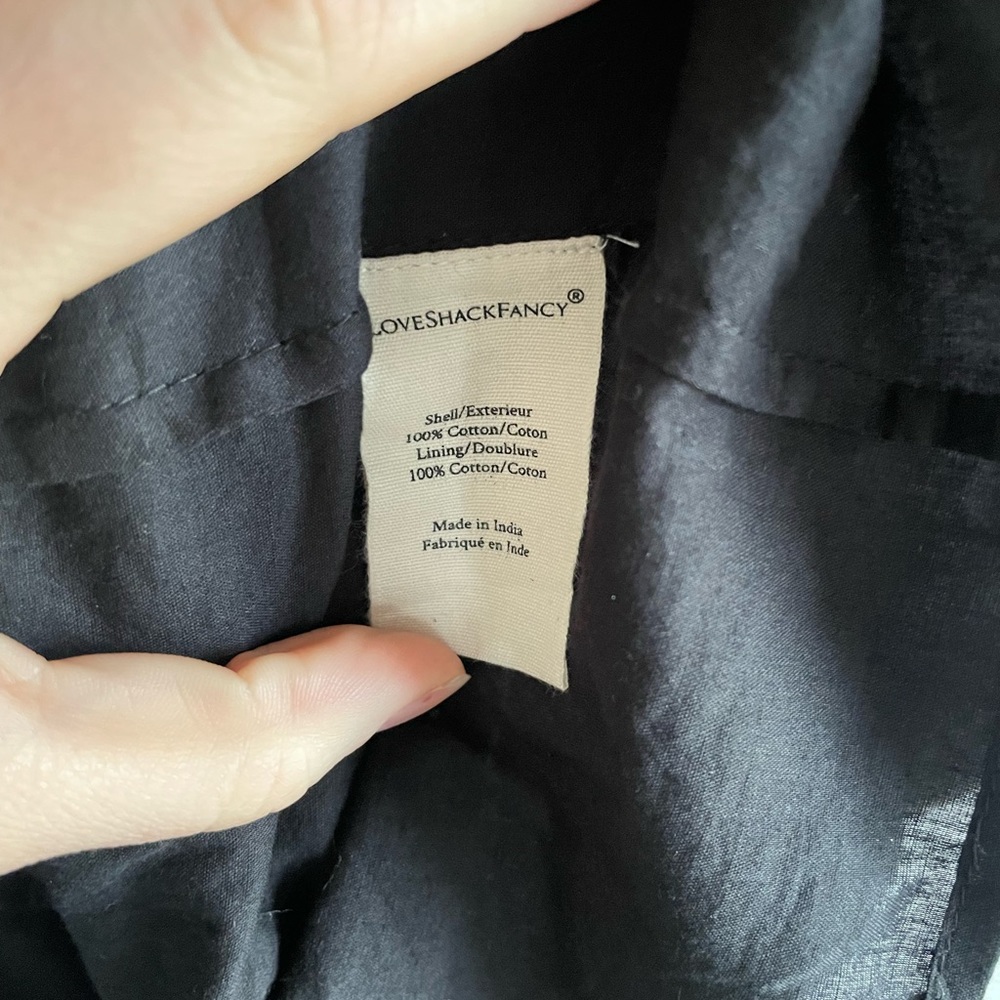 LoveShackFancy Edie Lace Short Sleeve Midi Shirt Dress - Picture 8 of 14